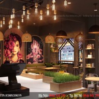 Thiết kế quán trà sữa P’tea – Quận 1